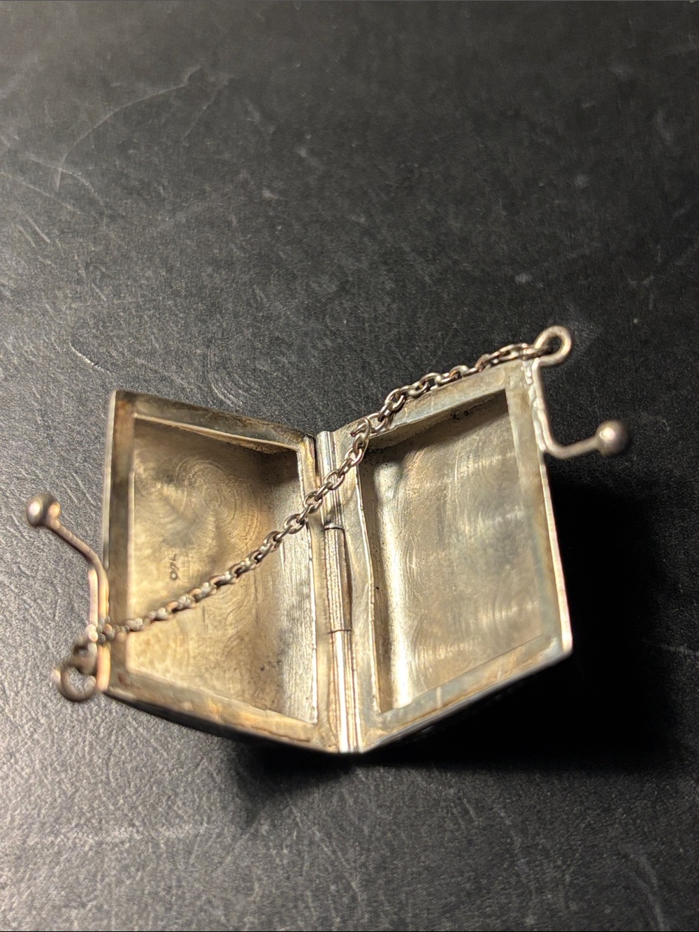 Sterling Silver purse pendant/charm - Picture 3 of 4